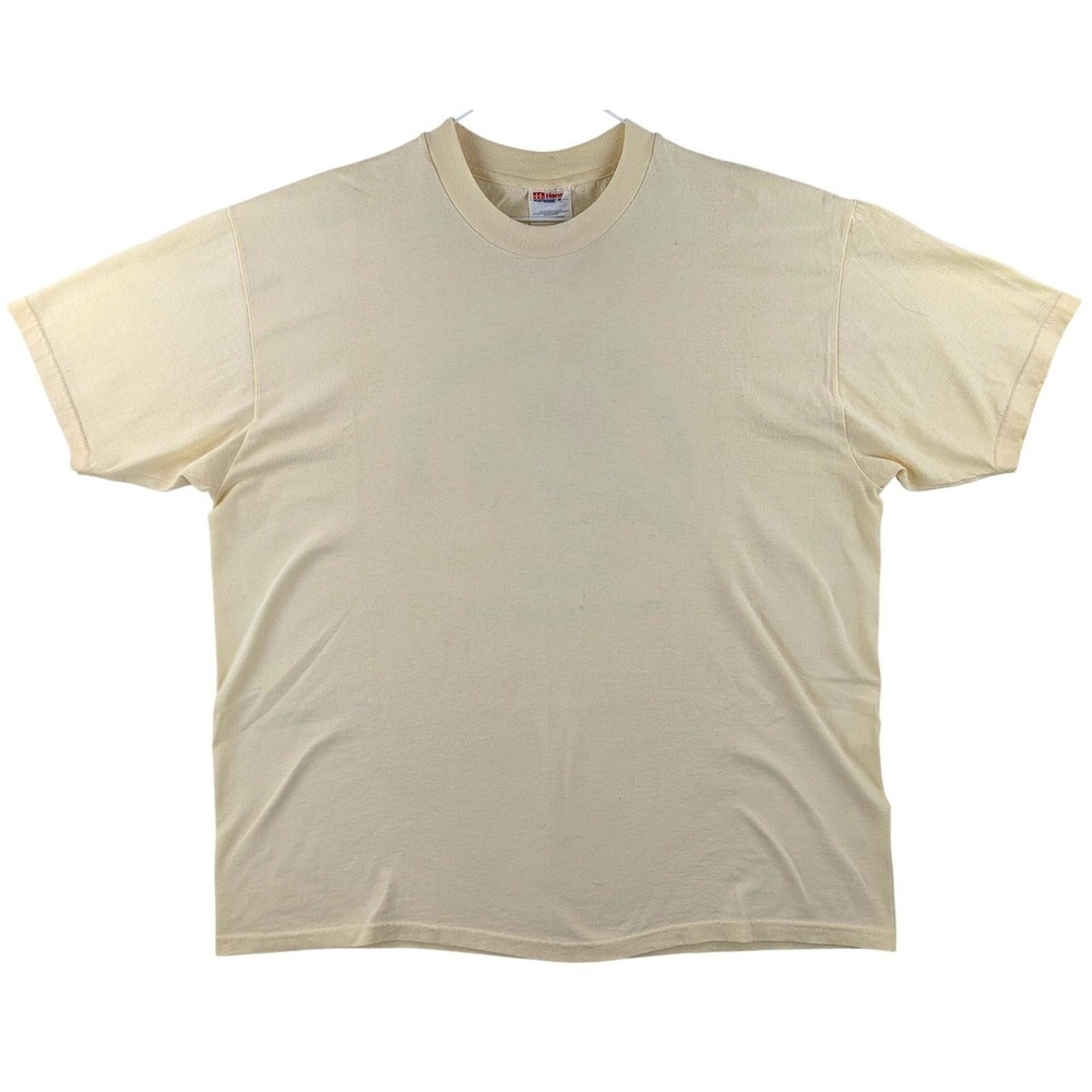 Hanes Heavyweight Pilot Rock Archery Club T-Shirt Mens XL Cream 50/50 - Picture 2 of 8